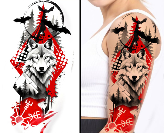Entwurf eines Wolfes